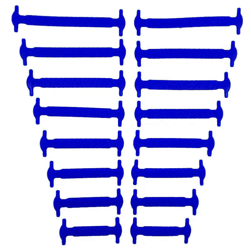 16pcs/lot Silicone  No Tie Shoelaces