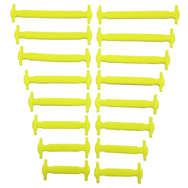 16pcs/lot Silicone  No Tie Shoelaces