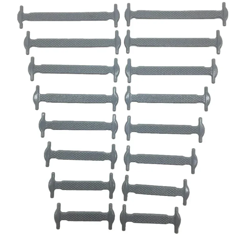 16pcs/lot Silicone  No Tie Shoelaces
