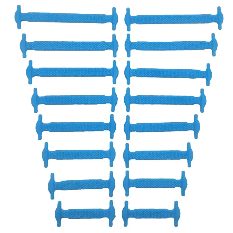 16pcs/lot Silicone  No Tie Shoelaces