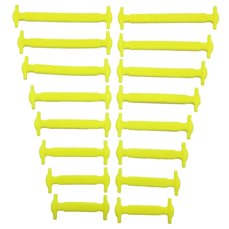 16pcs/lot Silicone  No Tie Shoelaces