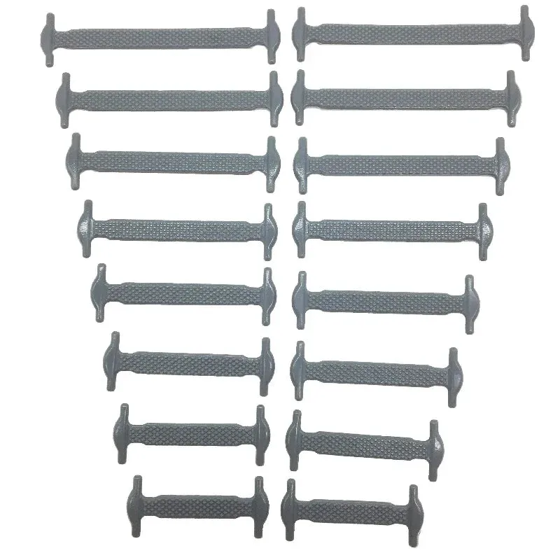 16pcs/lot Silicone  No Tie Shoelaces