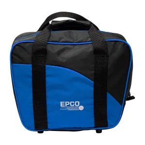 2 SMALL BALLS/SHOES NYLON BOWLING BAG - BLUE/BLACK