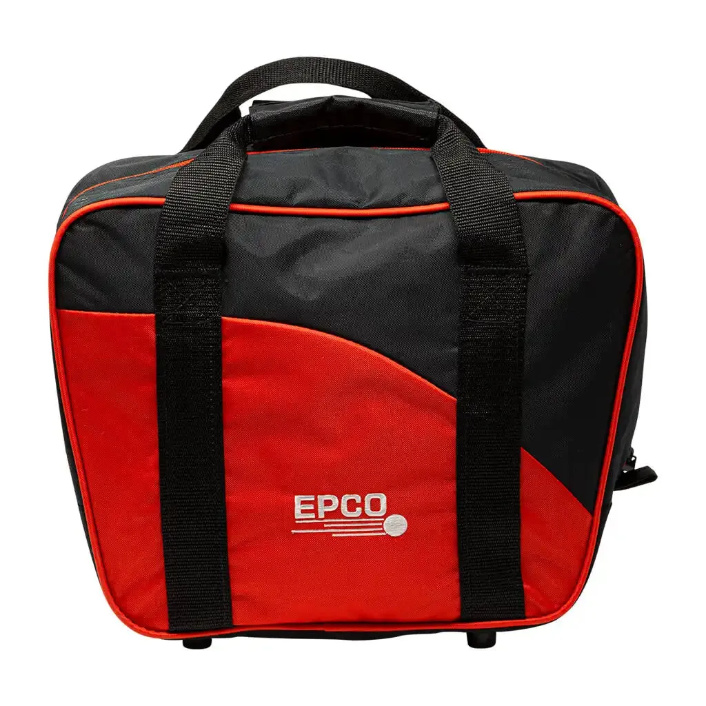 2 SMALL BALLS/SHOES NYLON BOWLING BAG - RED/BLACK
