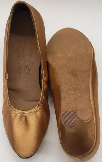 2.25" Nora -- Women's Standard Ballroom Shoe -- Tan Satin