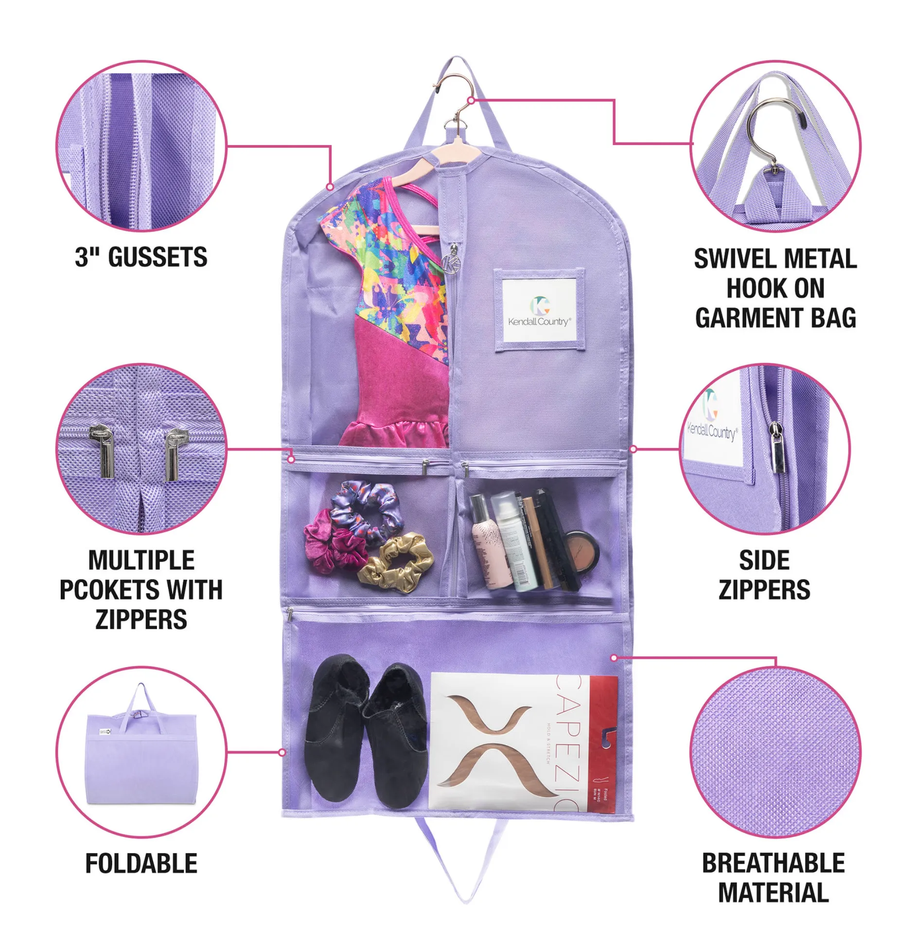 35" Costume Garment Bag - Raven Black