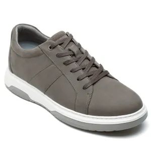 7 CM / 2.76 Inches CMR CHAMARIPA Height Increasing Shoes Gray Nubuck Leather Men's Casual Shoes