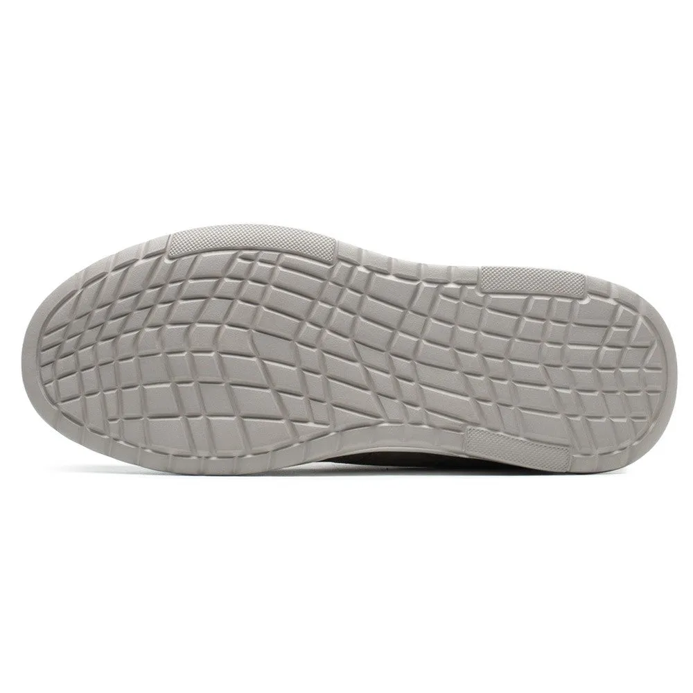 7 CM / 2.76 Inches CMR CHAMARIPA Height Increasing Shoes Gray Nubuck Leather Men's Casual Shoes