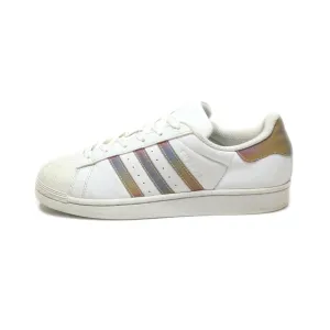 Adidas Superstar Low-Top Sneakers Pu Leather White Colour For Women