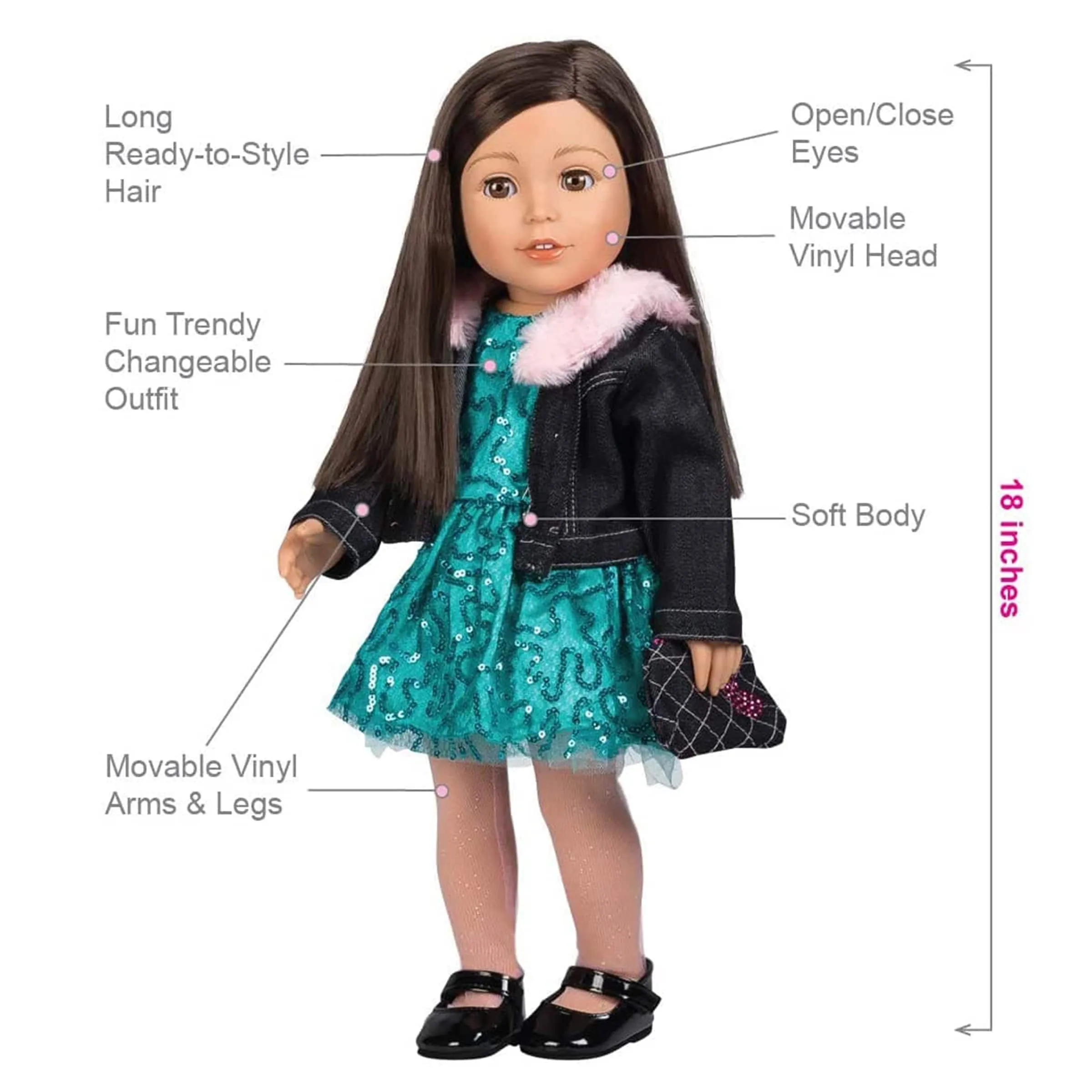 Amazing Girls 18 inch Doll Emma Sparkles (Amazon Exclusive)