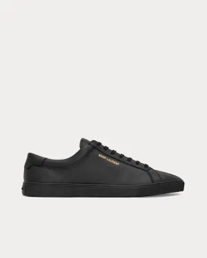 Andy Leather Black Low Top Sneakers