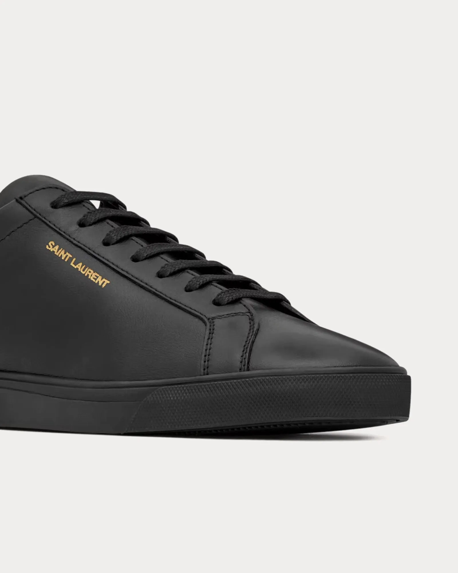Andy Leather Black Low Top Sneakers
