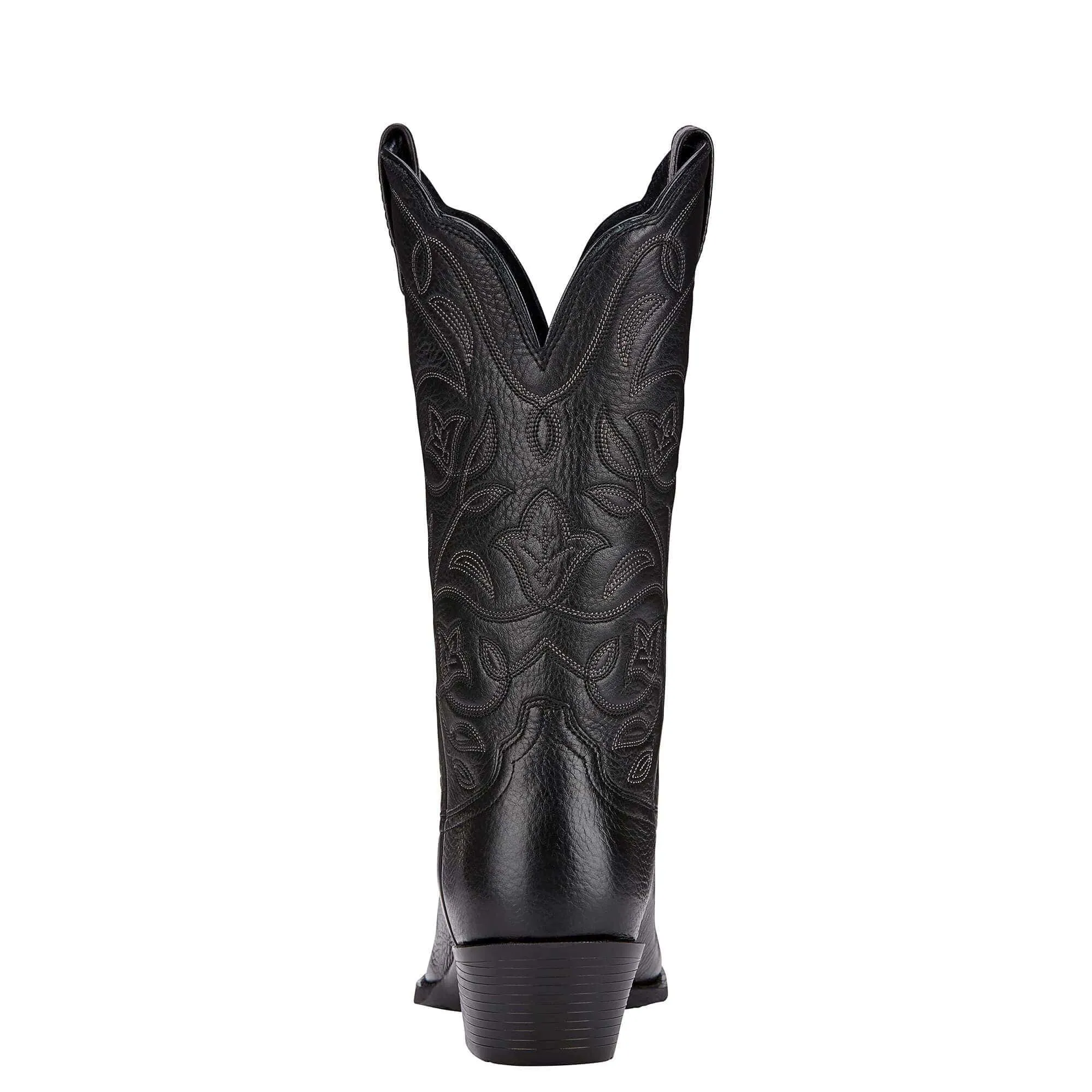 Ariat Women's Heritage Black Deertan R Toe Western Cowgirl Boots 10001037