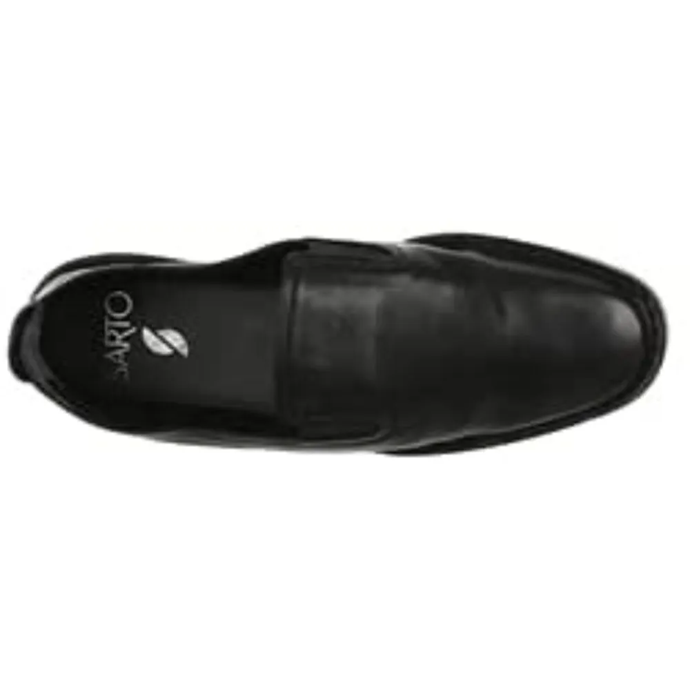 Ariga Black Leather Franco Sarto Flats