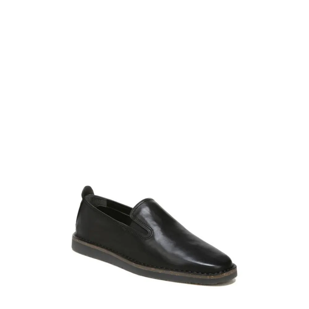 Ariga Black Leather Franco Sarto Flats