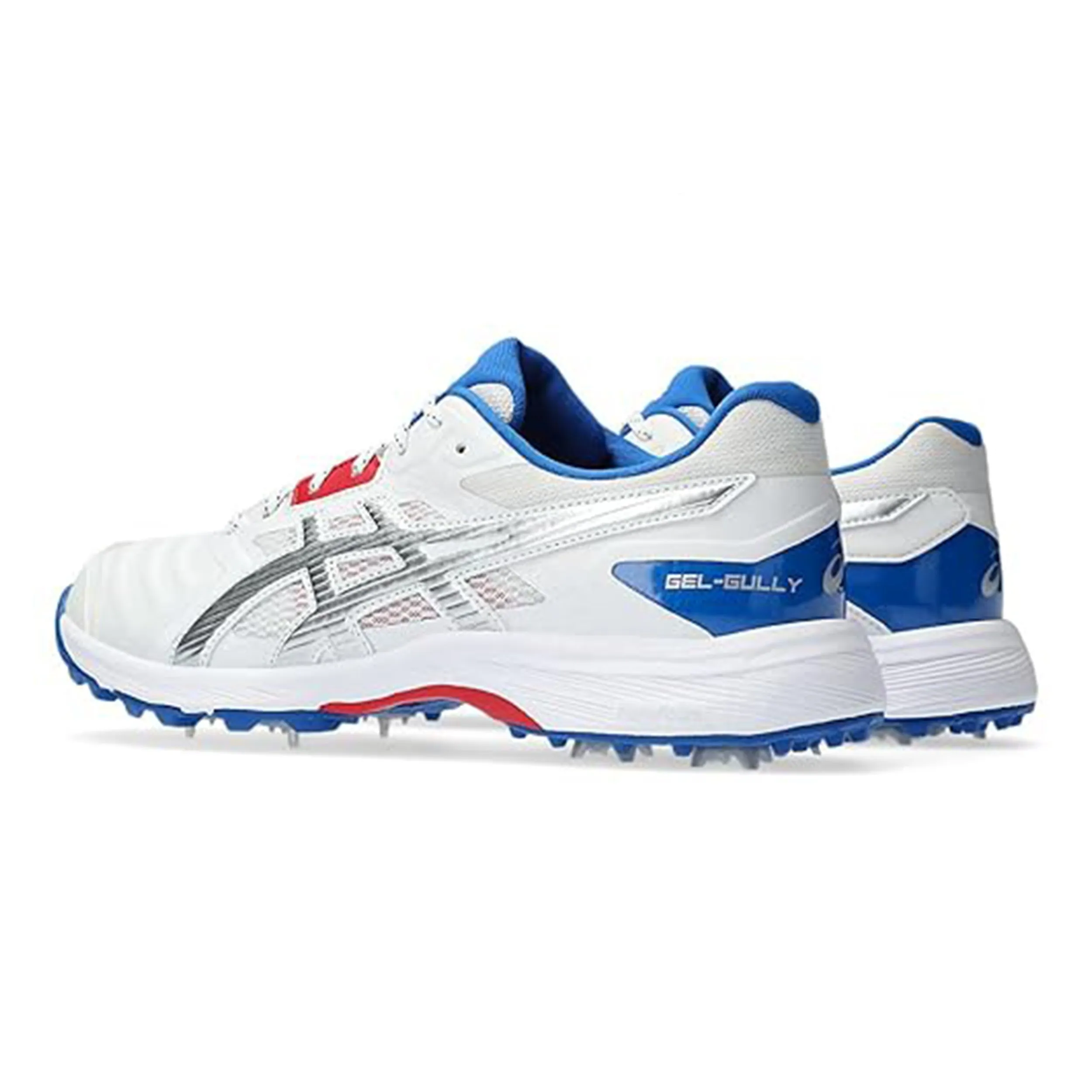 Asics Gel Gully 7 Cricket Shoes (White / Pure Silver)