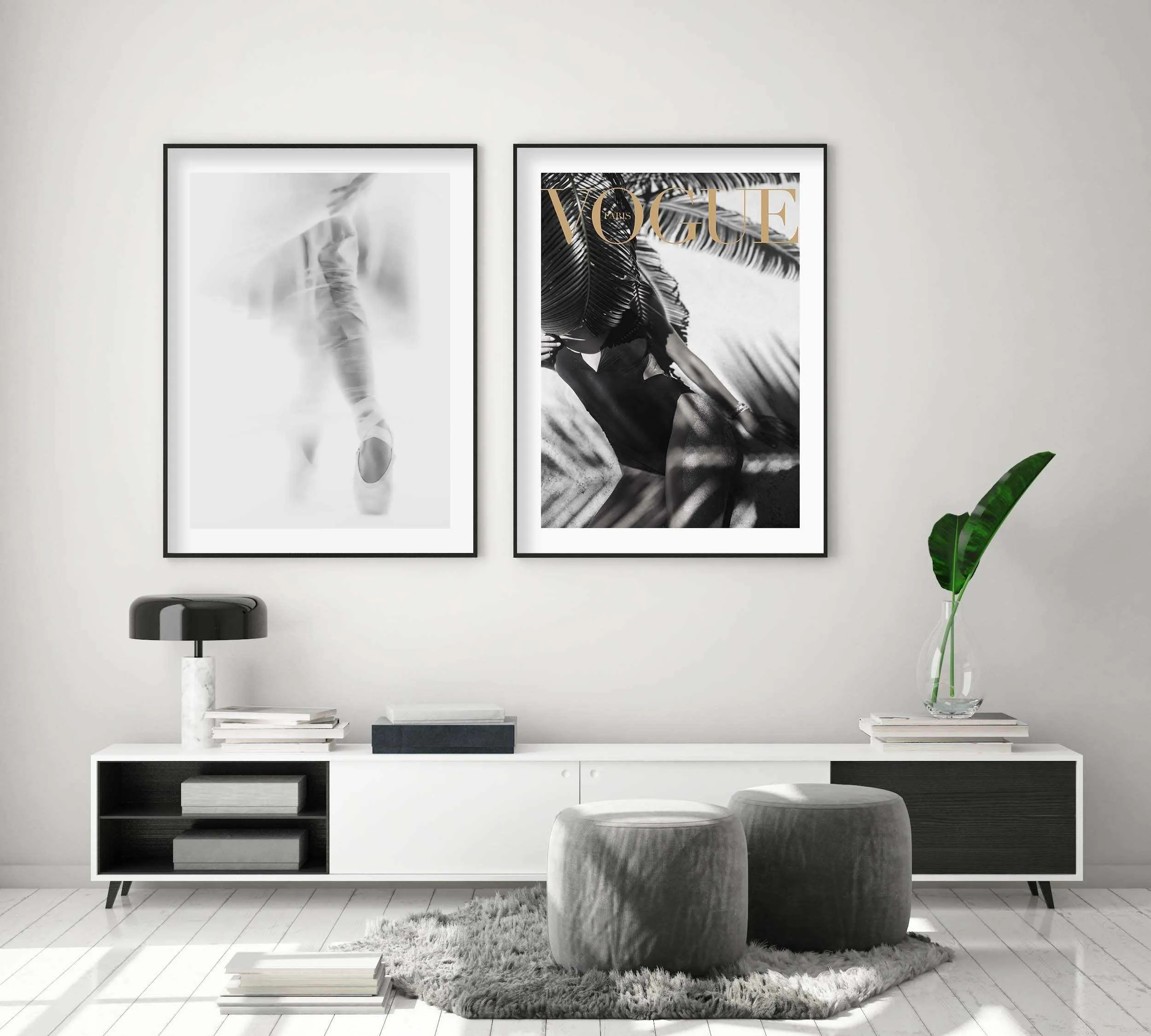 Ballerina Silhouette II Art Print