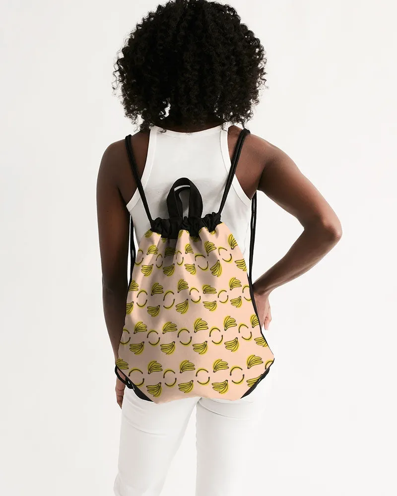 Banana Dance Canvas Drawstring Bag