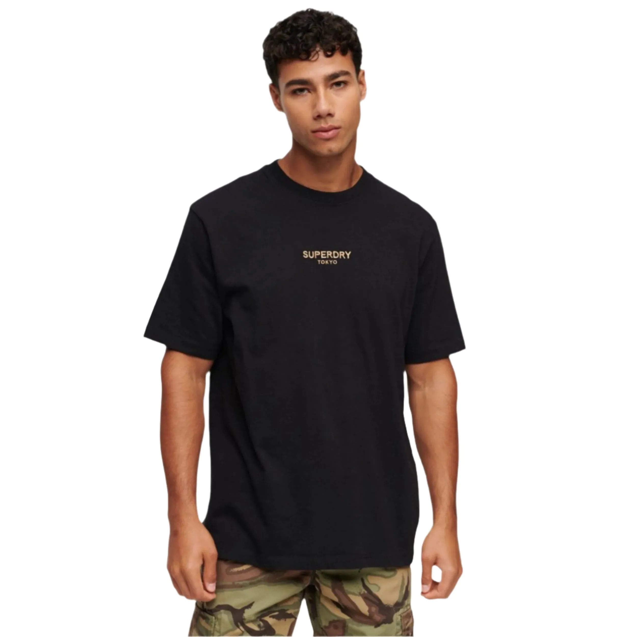 Black/Gold Luxury Sport Loose T-Shirt