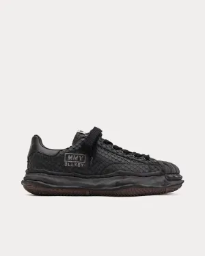 Blakey Original Sole Distressed Leather Black / Black Low Top Sneakers