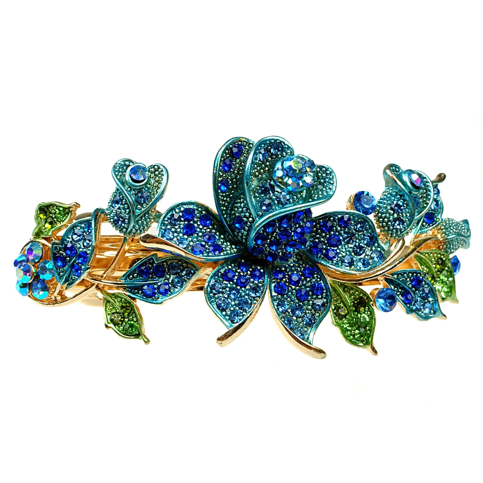Blue Crystal Hair Clip
