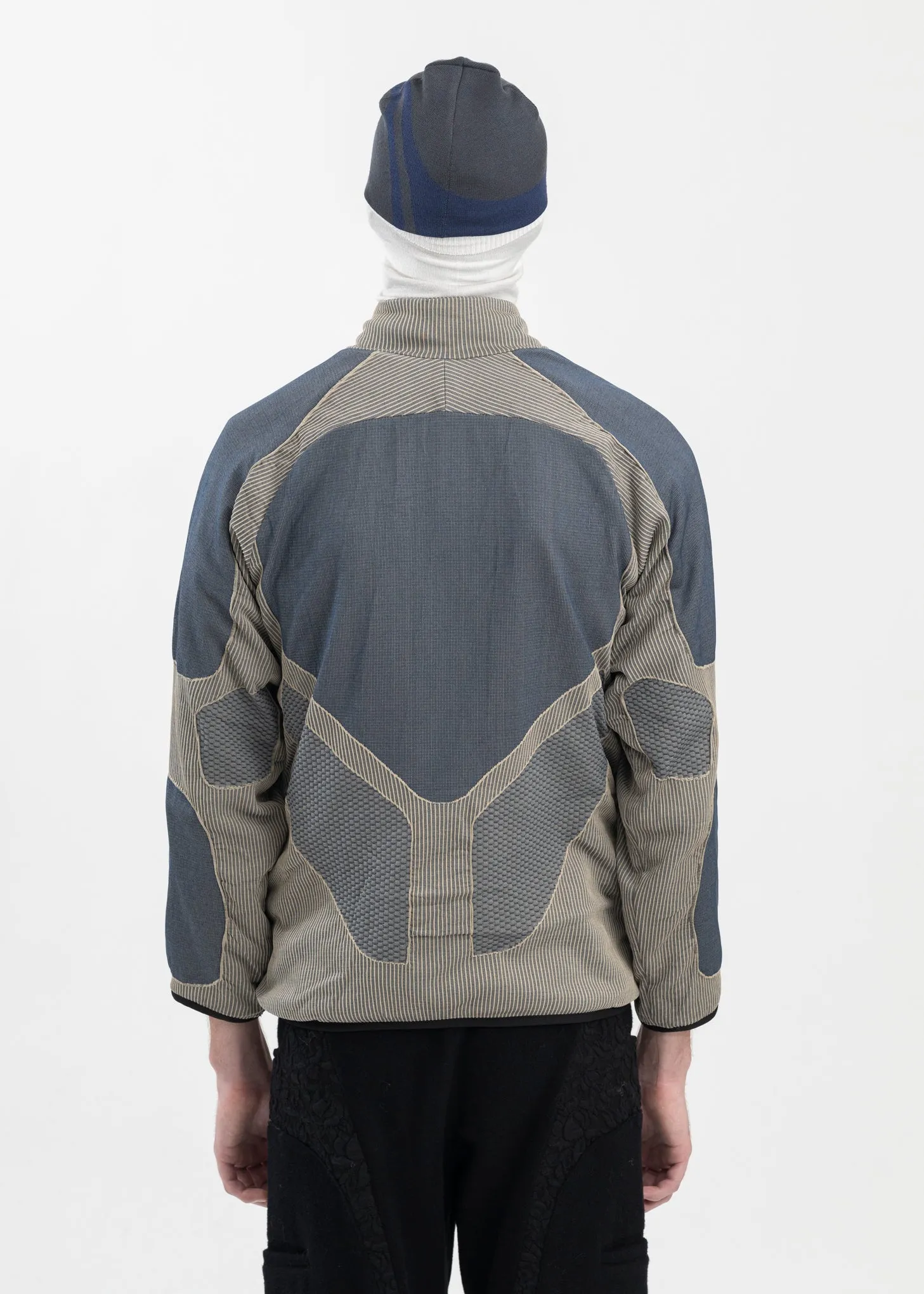 Blue-Grey Liquid Track Top