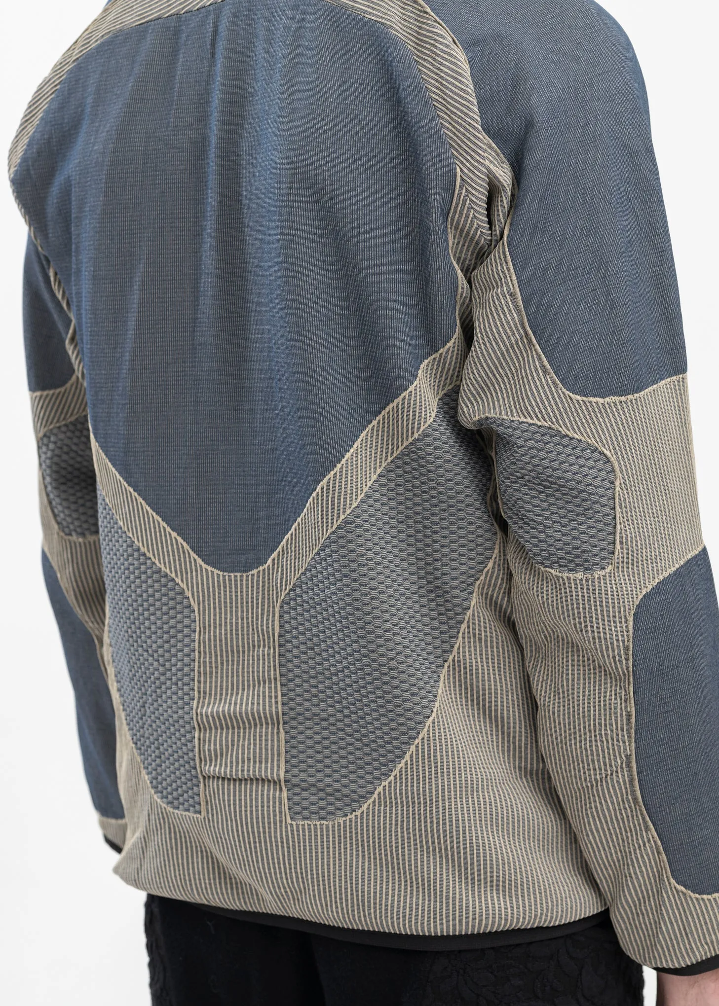 Blue-Grey Liquid Track Top