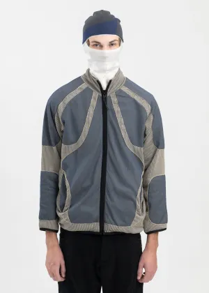 Blue-Grey Liquid Track Top
