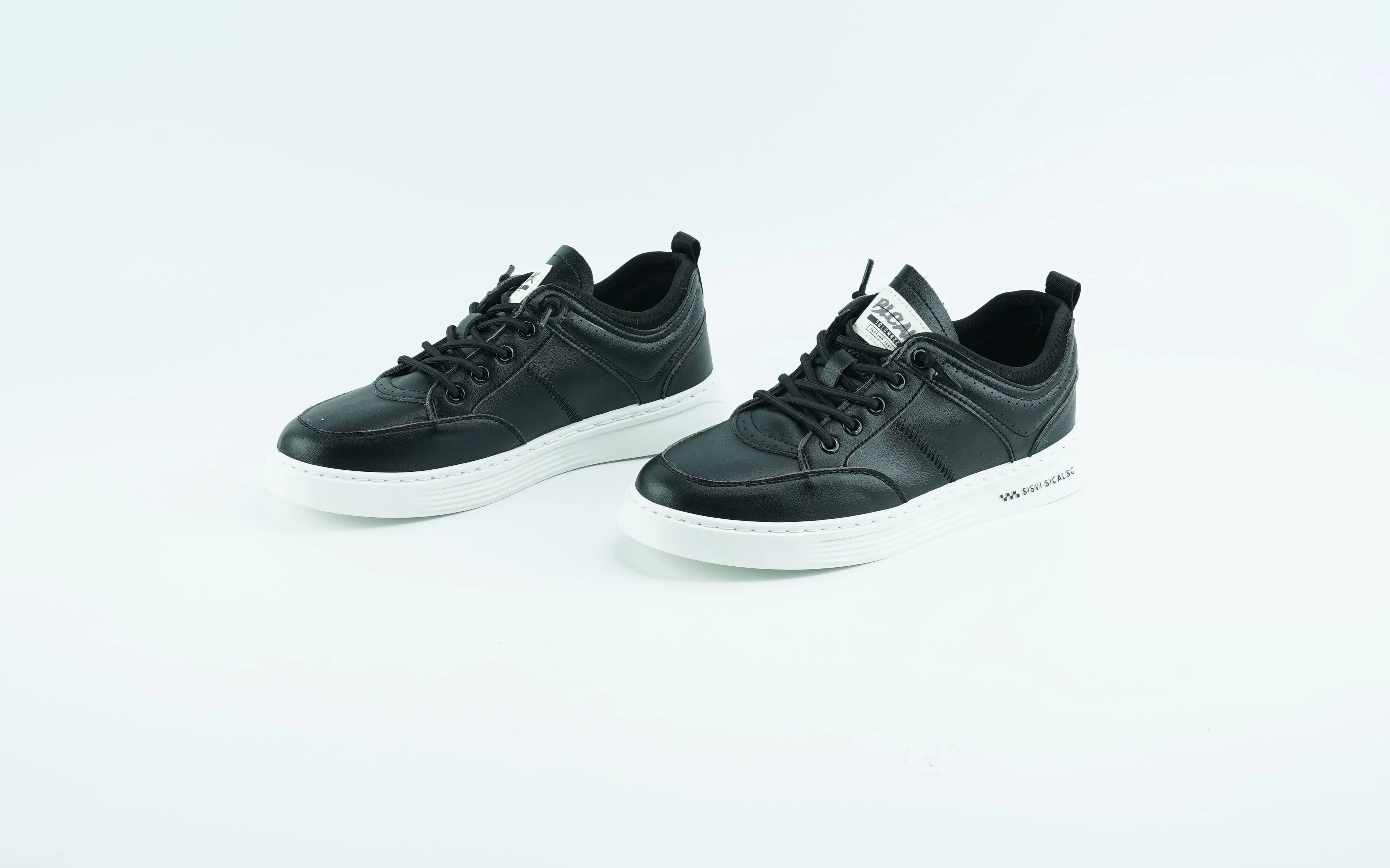 Casual black shoes for men