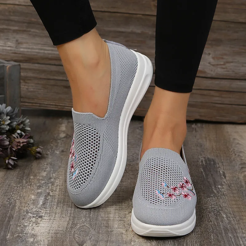 Casual Mesh Embroidered Shoes