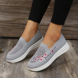 Casual Mesh Embroidered Shoes