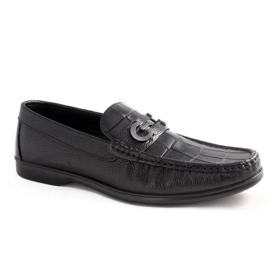 casual topsider shoes / black / made in Turkey -7790
