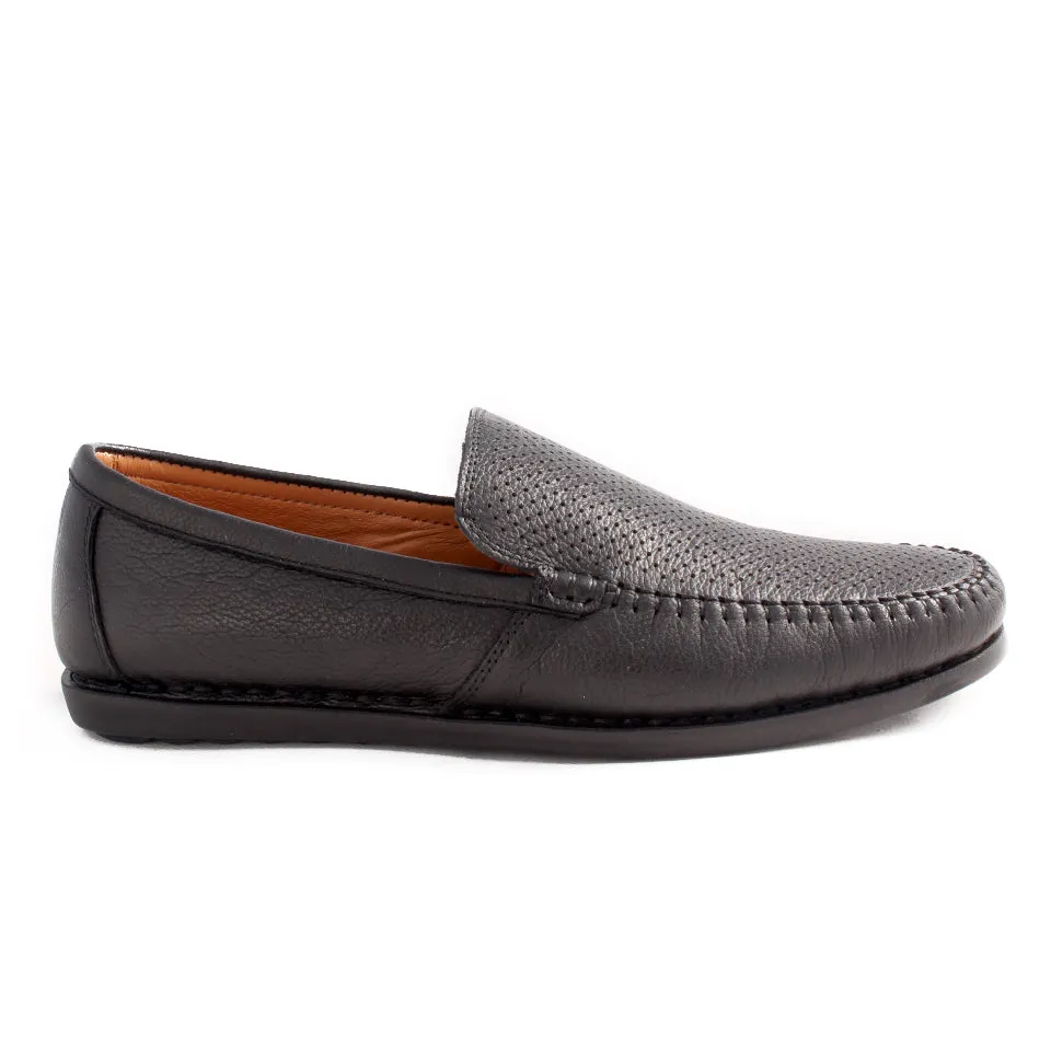 casual topsider shoes / black / made in Turkey -7792