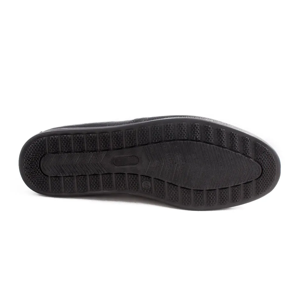 casual topsider shoes / black / made in Turkey -7792