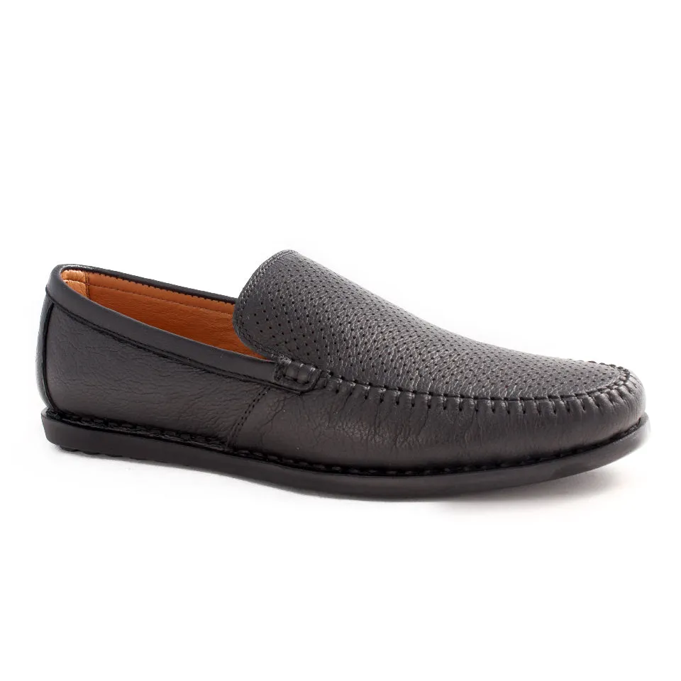 casual topsider shoes / black / made in Turkey -7792