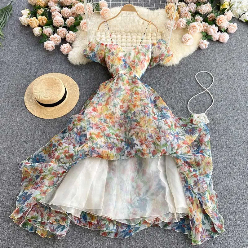 Celebrity Style High End Trendy Backless Sexy Women's Dress