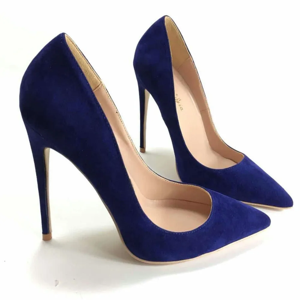 Chic Suede Stiletto Heels Shoes