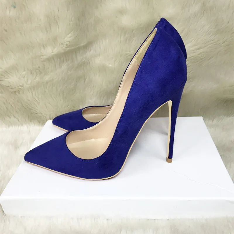 Chic Suede Stiletto Heels Shoes