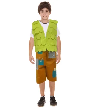 Child's Trolls Branch Costume | Lime & Yellow Halloween Costume