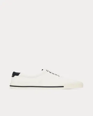 Club Canvas & Leather Off-White / Black Low Top Sneakers