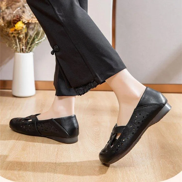 Comfortable Leather Casual Flats