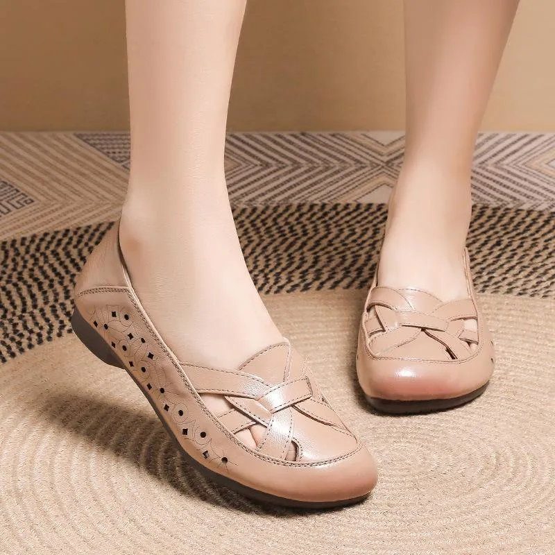 Comfortable Leather Casual Flats