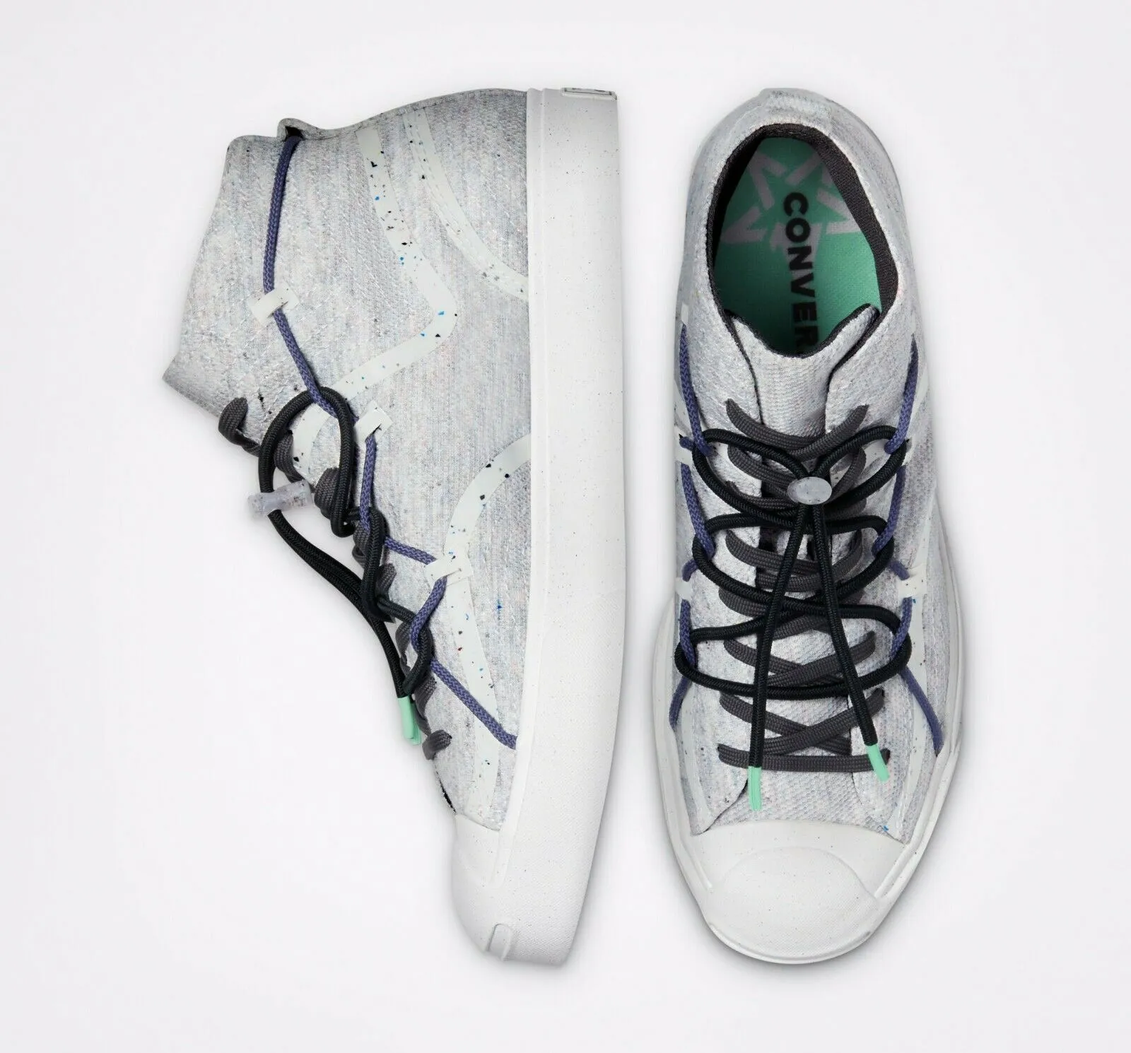 Converse Renew Jack Purcell 170947C Men's Mid White Athletic Sneaker Shoes HS656