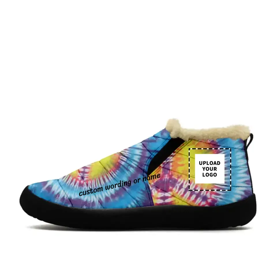 Custom 1929 Heated Boots with Tie-Dye Theme, Personalizable Names â€?Tailored for Those Who Adore the Artistry of Tie-Dye,1929-020041