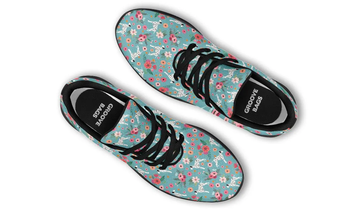 Dalmatian Flower Athletic Sneakers