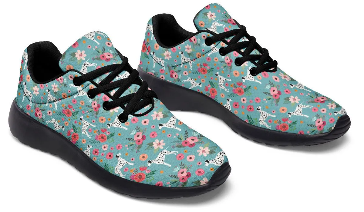 Dalmatian Flower Athletic Sneakers