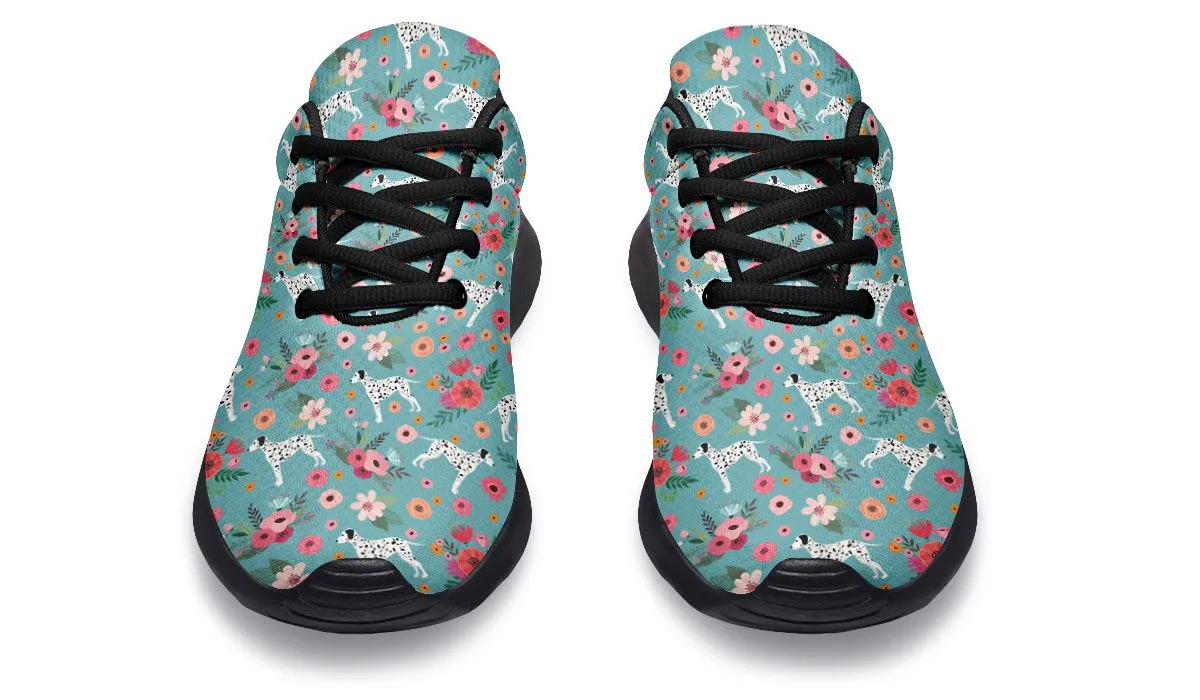 Dalmatian Flower Athletic Sneakers