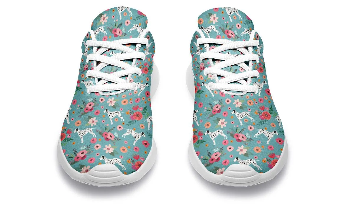 Dalmatian Flower Athletic Sneakers