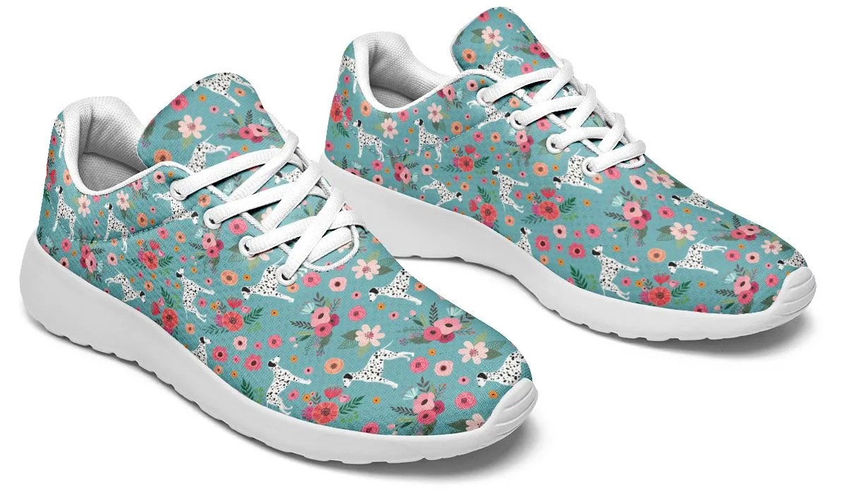 Dalmatian Flower Athletic Sneakers