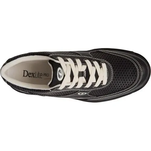 Dexter Mens Turbo Pro Black Cream Wide Bowling Shoes